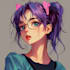 make a character sheet in anime style art