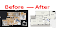 make the 2nd floor plan from hand sketch or matterport