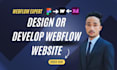 design or develop webflow website with gsap, custom code, figma to webflow