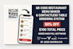 create qr code restaurant menu, contactless table food ordering with pos system