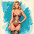 draw a sexy cartoon pinup girl