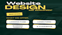 create a modern responsive website with clean frontend design