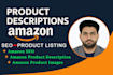 write amazon product description, top amazon SEO listing and images that sells