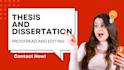proofread chemistry thesis, articles, dissertations, and proposals