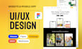 do figma design, figma website ui ux design, mobile app ui ux, dashboard design