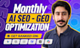 do ai SEO, GEO and aeo to rank your website on google and ai search