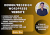 do wordpress website development, develop wordpress website design or redesign