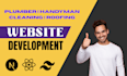 build plumber website, handyman website, cleaning website, roofing website