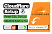 configure cloudflare CDN,optimize page caching, SSL and resolve any website