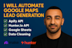 automate google maps lead generation using make com