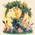design a 2d cartoon character