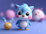 create custom 3d models of cute vibrant characters
