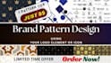 create seamless logo patterns for branding, packaging, and merchandise