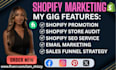 boost shopify sales, shopify marketing or website promotion and sales funnel