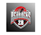 design impressive red backs basketball logo