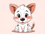 create cartoon vector animal in a simple style
