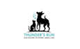 design top quality animals dog walking logo