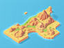 draw a unique vector or isometric map