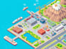 design isometric map illustration vector