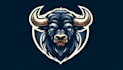 do bull head buffalo mascot logo design