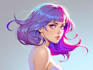 create 2d digital art in clip studio paint or procreate