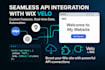 integrate external api with your wix website using wix velo code, velo developer