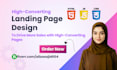 create responsive, high converting landing page with HTML CSS javascript