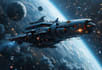 make a sci fi spaceship art