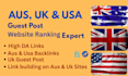 do high da guest posts au UK US SEO backlinks and dofollow