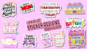 design badge patch sticker and logo