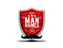 design elegant motivation man games logo