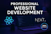 develop professional websites using react and next js