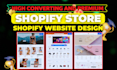design premium shopify ecommerce store