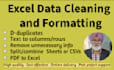 clean, organise, and analyse your excel data professionally