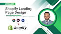 do excellent shopify landing page design from figma or xd