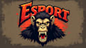 make modern vampire ape logo with creative concepts