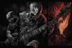 create dark art, horror or skull artworks illustration