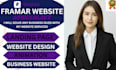 create design framer website framer animation website development