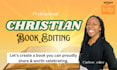 do christian book editing, proofreading, KDP formatting, ebook editor