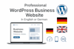 create german wordpress website business website wordpress website in english