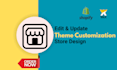 do shopify website redesign, setup shopify store design, shopify website design