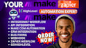 setup monday com pipedrive close io gohighlevel  automation fix zapier make com