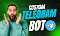create telegram bot , chatbot , shop bot