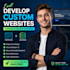 develop a custom website with frontend and backend functionality