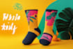 make a unique socks design in may style