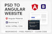convert PSD to HTML, figma to HTML using material UI,bootstrap,CSS,scss,tailwind
