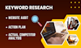 do advanced SEO keyword research, website audit and competitor analysis