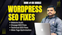 make fix wordpress website SEO issues within 12 hours