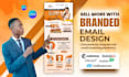 design branded canva email newsletters and set them up via hubspot, klaviyo, etc