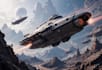 create a sci fi spaceship art